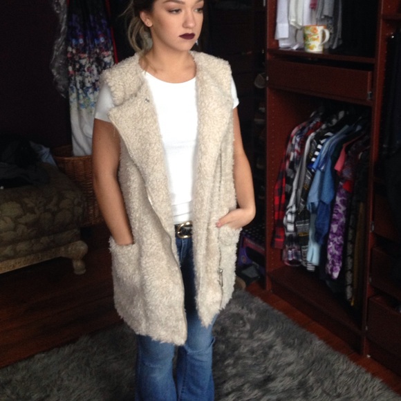 Faux fur vest