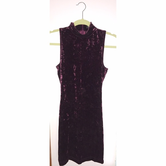Crushed velvet dress