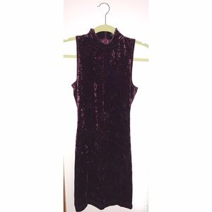 Crushed velvet dress
