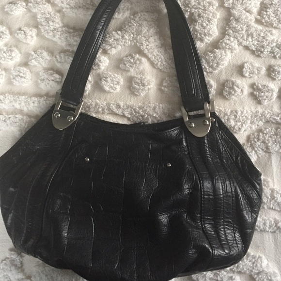 ‼SOLD‼ B. Makowsky black croc leather bag - Picture 2 of 4