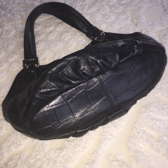 ‼SOLD‼ B. Makowsky black croc leather bag - Picture 3 of 4
