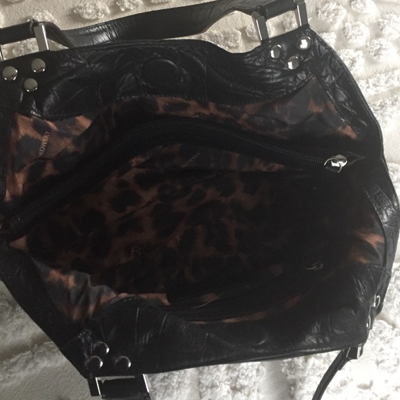 ‼SOLD‼ B. Makowsky black croc leather bag - Picture 4 of 4