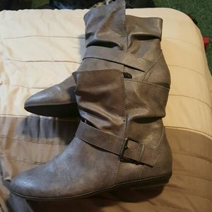 Womens slip on booties