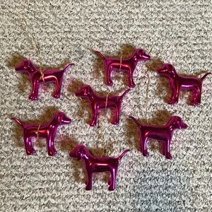 PINK Victoria secret ornaments