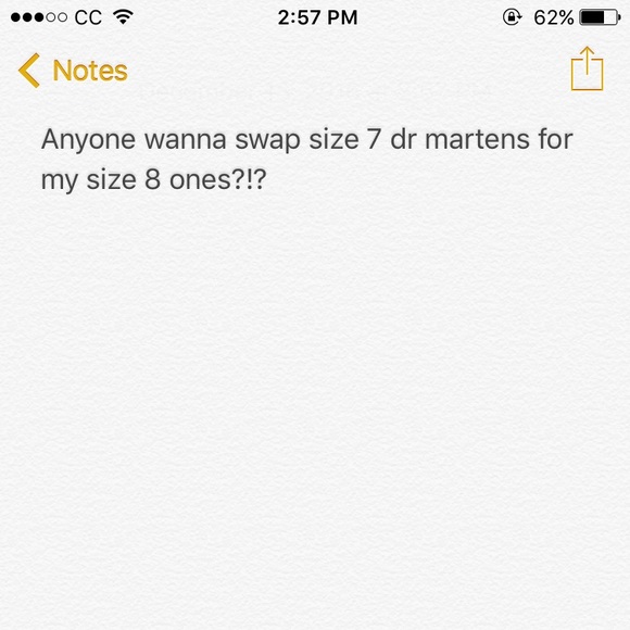 SWAP SIZE 8 DR MARTENS FOR SIZE 7?!?
