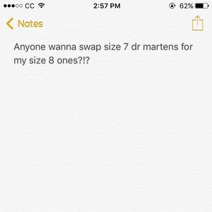 SWAP SIZE 8 DR MARTENS FOR SIZE 7?!?