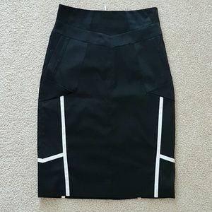 Black pencil skirt