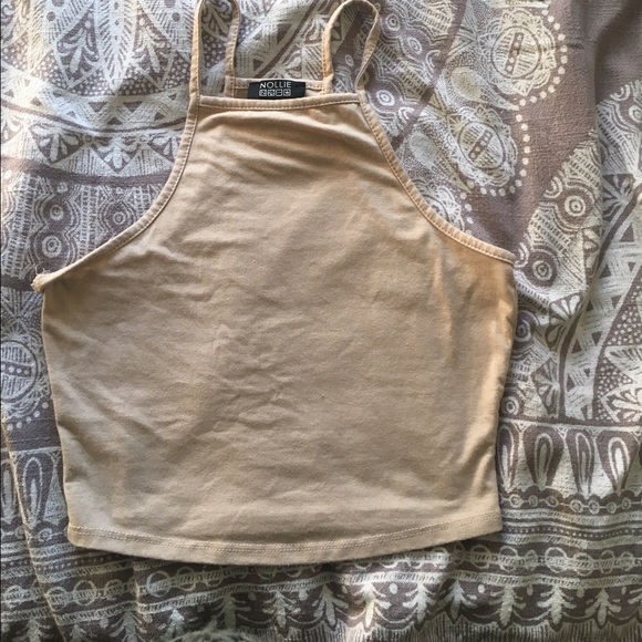 Nollie tan crop top