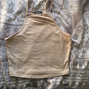 Nollie tan crop top