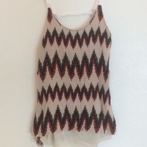 Tribal print tank