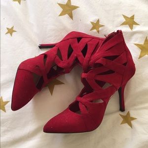 Red Nine West Heels