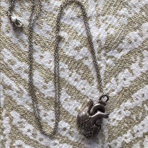 Anatomical heart necklace