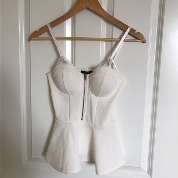 Bustier peplum top💕