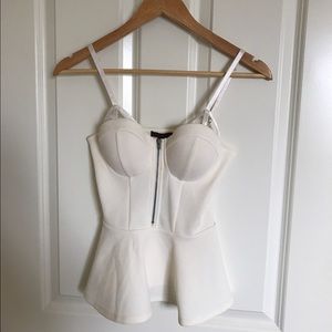 Bustier peplum top💕