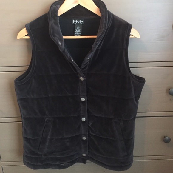 Plush, black Rafaela vest