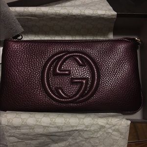 Gucci Leather Wristlet