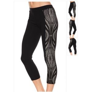 Solow Black & Nude Side Lace Legging