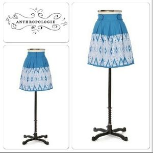 Anthropologie (Floreat) embroidered skirt