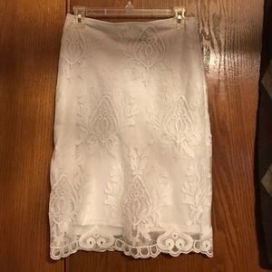 Charlotte Russe white skirt