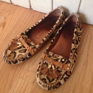 Leopard print loafers
