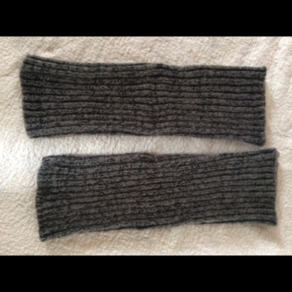 Gray leg warmers