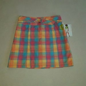 White Stag plaid skort.