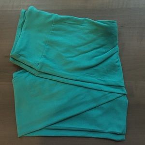 LuLaRoe OS Teal Leggings, NWOT