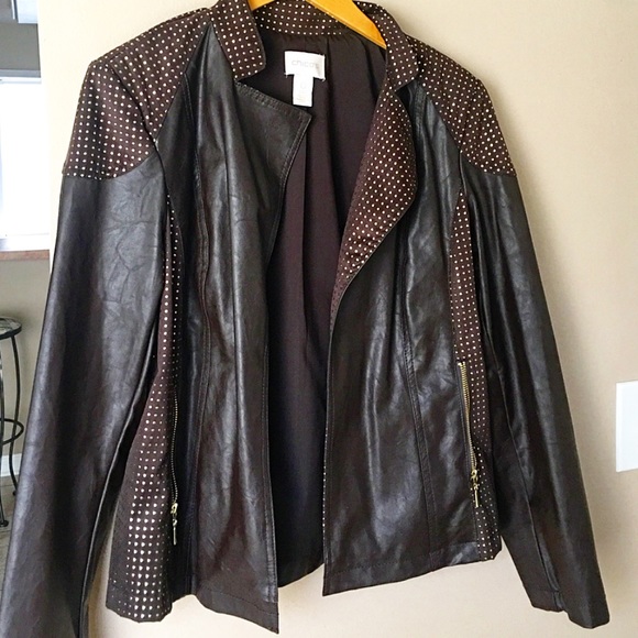 Leather coat
