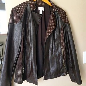 Leather coat