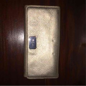 Ralph Lauren Gold Leather Wallet