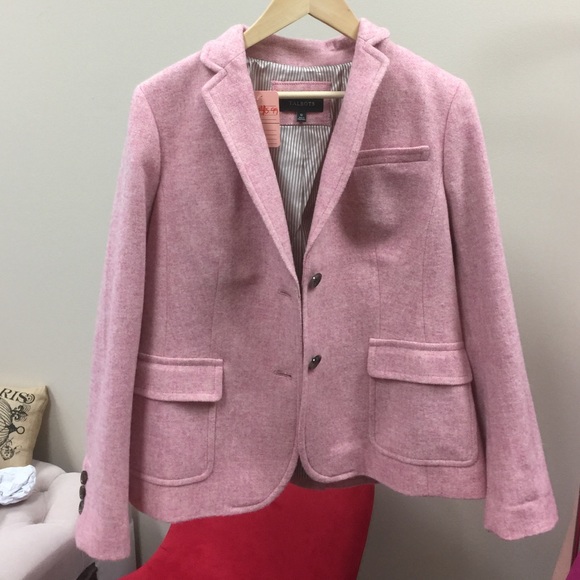pink wool blazer