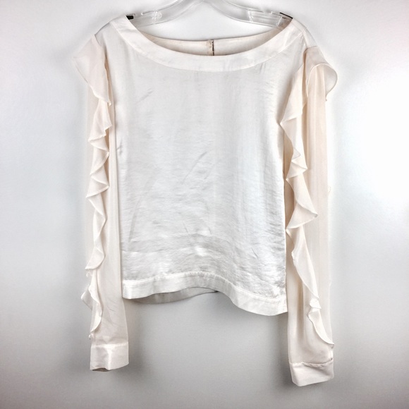 Vince Camuto silk ivory blouse