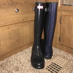 Hunter rain boots tall