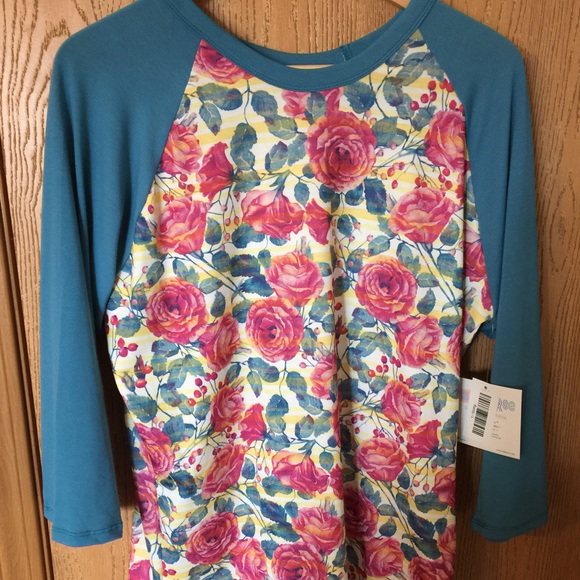 Lularoe Randy Floral Striped Brand New w/ Tags!