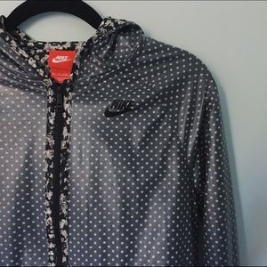 Nike | Polkadot/floral Rain Jacket