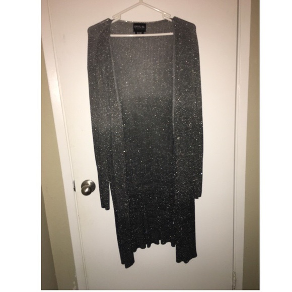 Black and grey ombré with sparkles 2x