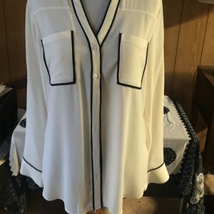 Womens button up blouse