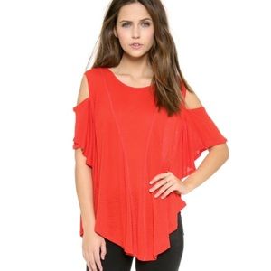 💥Price Drop💥Free People Cold Shoulder Seamed Top