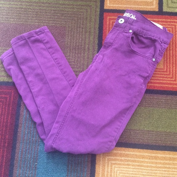Purple Skinny Pants