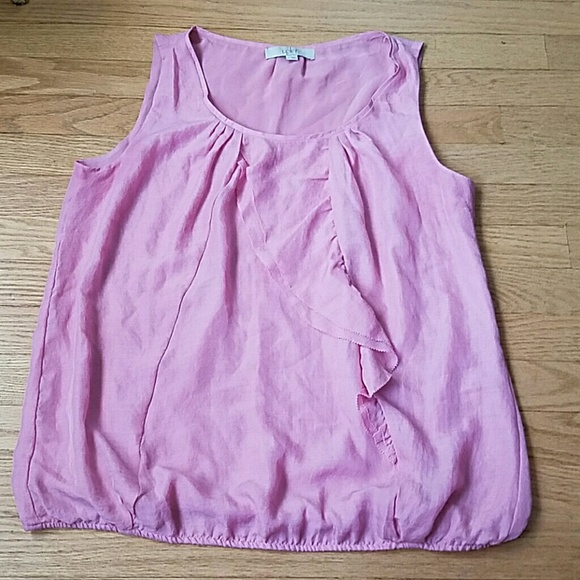 LOFT soft pink blouse