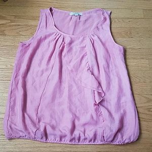LOFT soft pink blouse