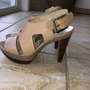 Michael Kors nude platform heels
