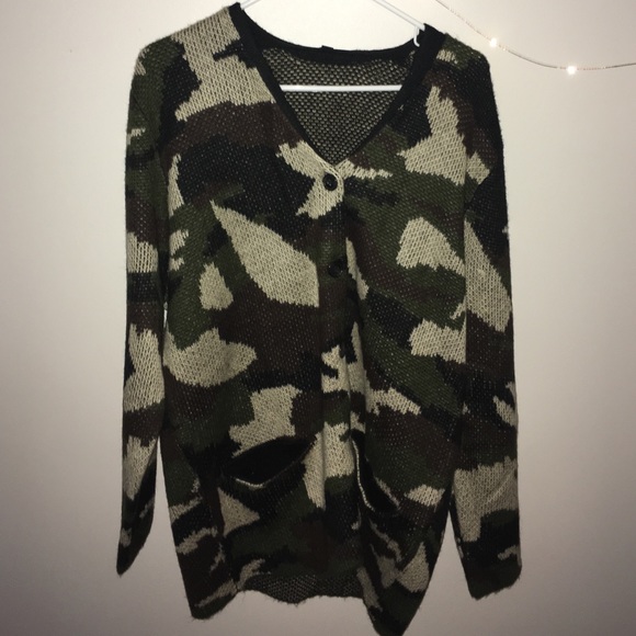 Camo sweater