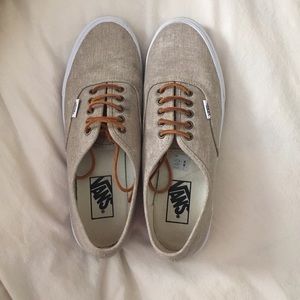 vans with suede laces. LIKE NEW