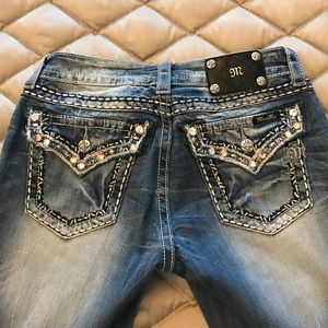 Miss Me Signature Boot with rhinestones size 29