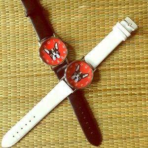 DOG FACE WATCH WHITE STRAP DOG FACE WATCH WHITE STRAP