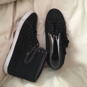 vans black high tops