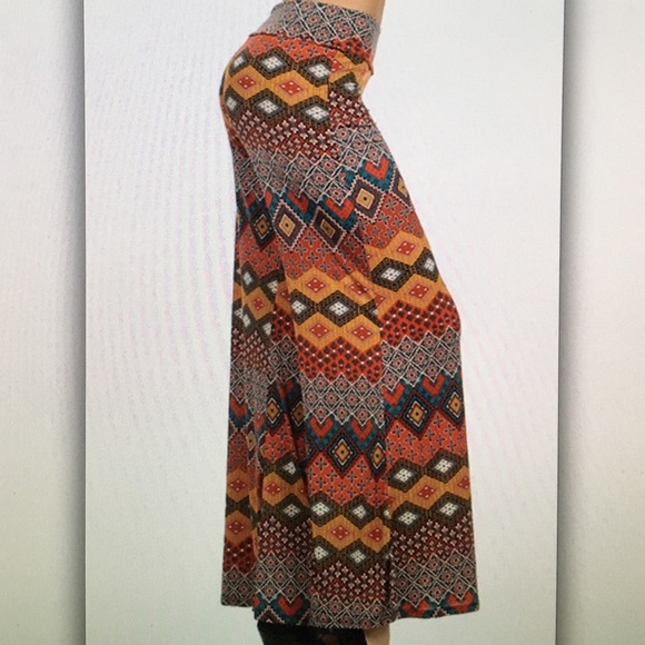 📱Orange boho📱wide leg lounge pants - Picture 3 of 3