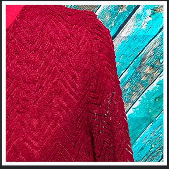 Loveriche Red Lace Overlay A-line Dress - Picture 5 of 7