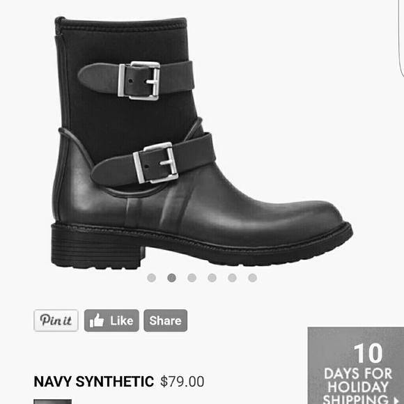 Black rain/snow boots